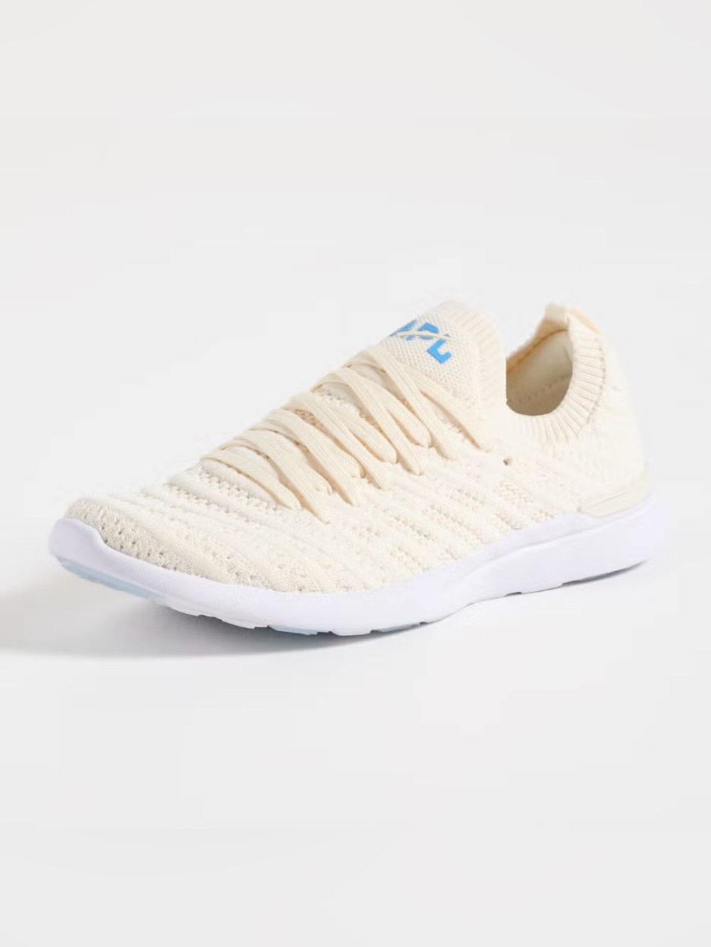NIB APL TechLoom Wave Knit Running Shoes Pristine Blue White Size 7